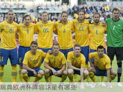 瑞典欧洲杯阵容球星有哪些